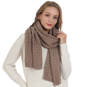 Solid Color Woven Scarf