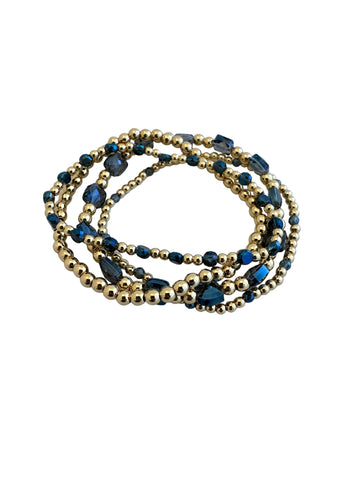 Blue Bracelet Set - 4 pieces