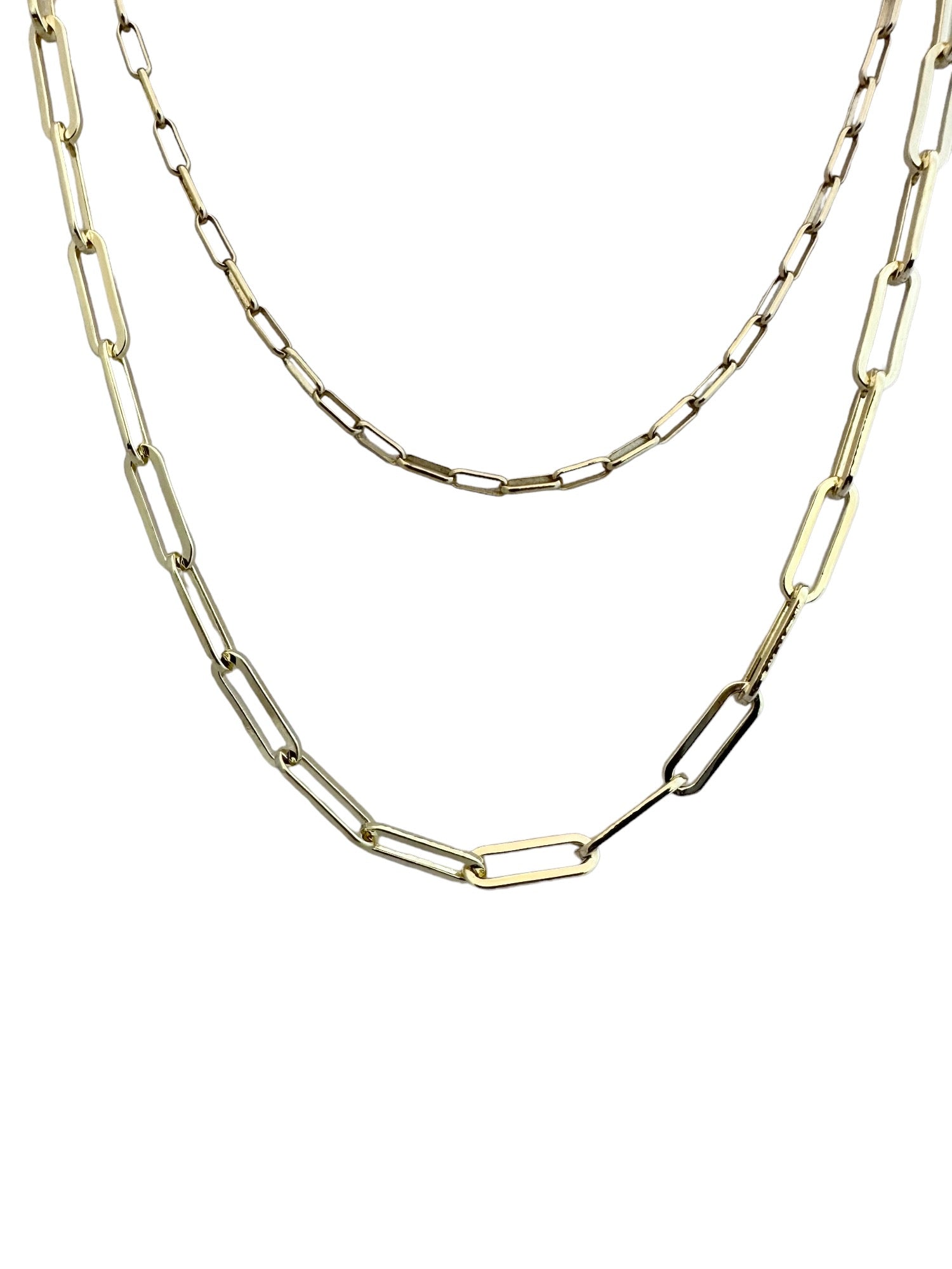 Shiny Paperclip Necklace - 2 sizes