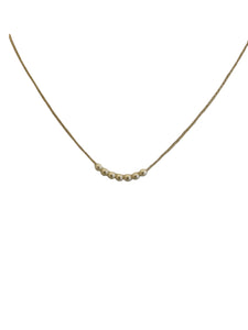 Delicate Gold Necklace with Pearl Details