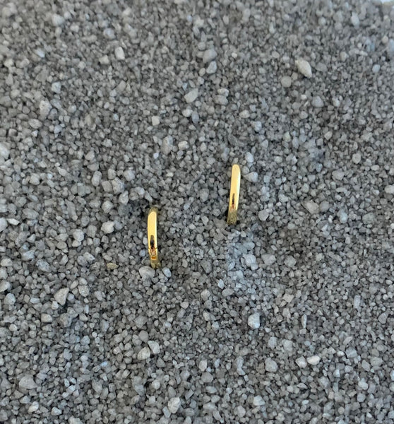 Tiny Gold Hoops Earrings